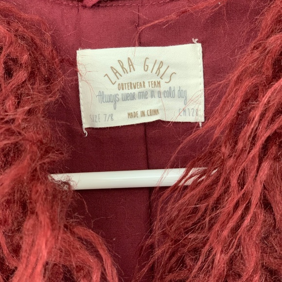 Zara girls faux fur vest | Girls 7/8 - Picture 3 of 4